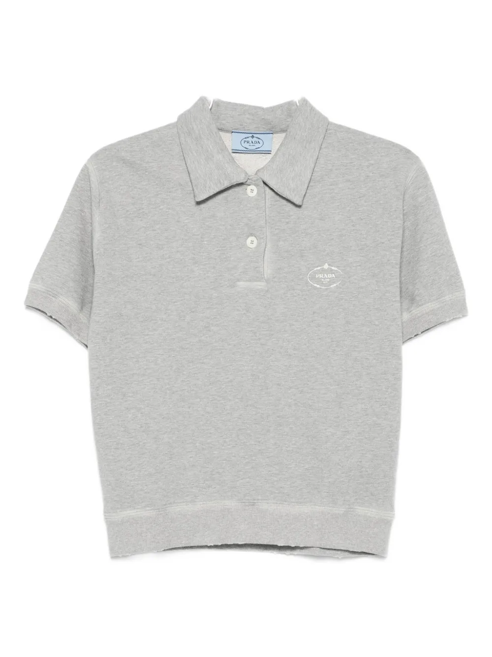 Поло с логотипом Prada, серый
Поло с логотипом Prada, серый