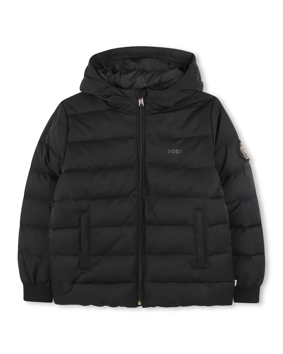 Черная мальчишеская куртка с длинными рукавами BOSS Kidswear, чёрный
Черная мальчишеская куртка с длинными рукавами BOSS Kidswear, чёрный