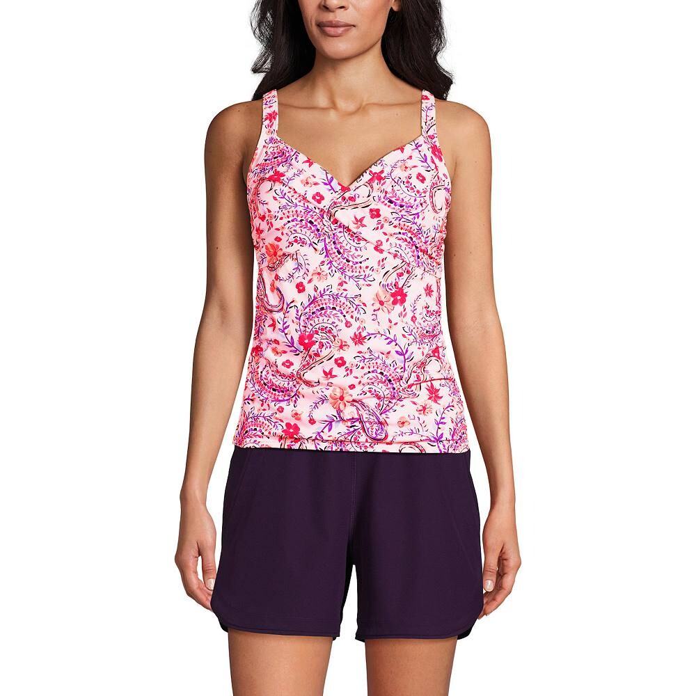 Женский купальник-топ танкини на косточках с завязками на концах Lands' End, цвет Lily Floral Paisley
Женский купальник-топ танкини на косточках с завязками на концах Lands' End, цвет Lily Floral Paisley