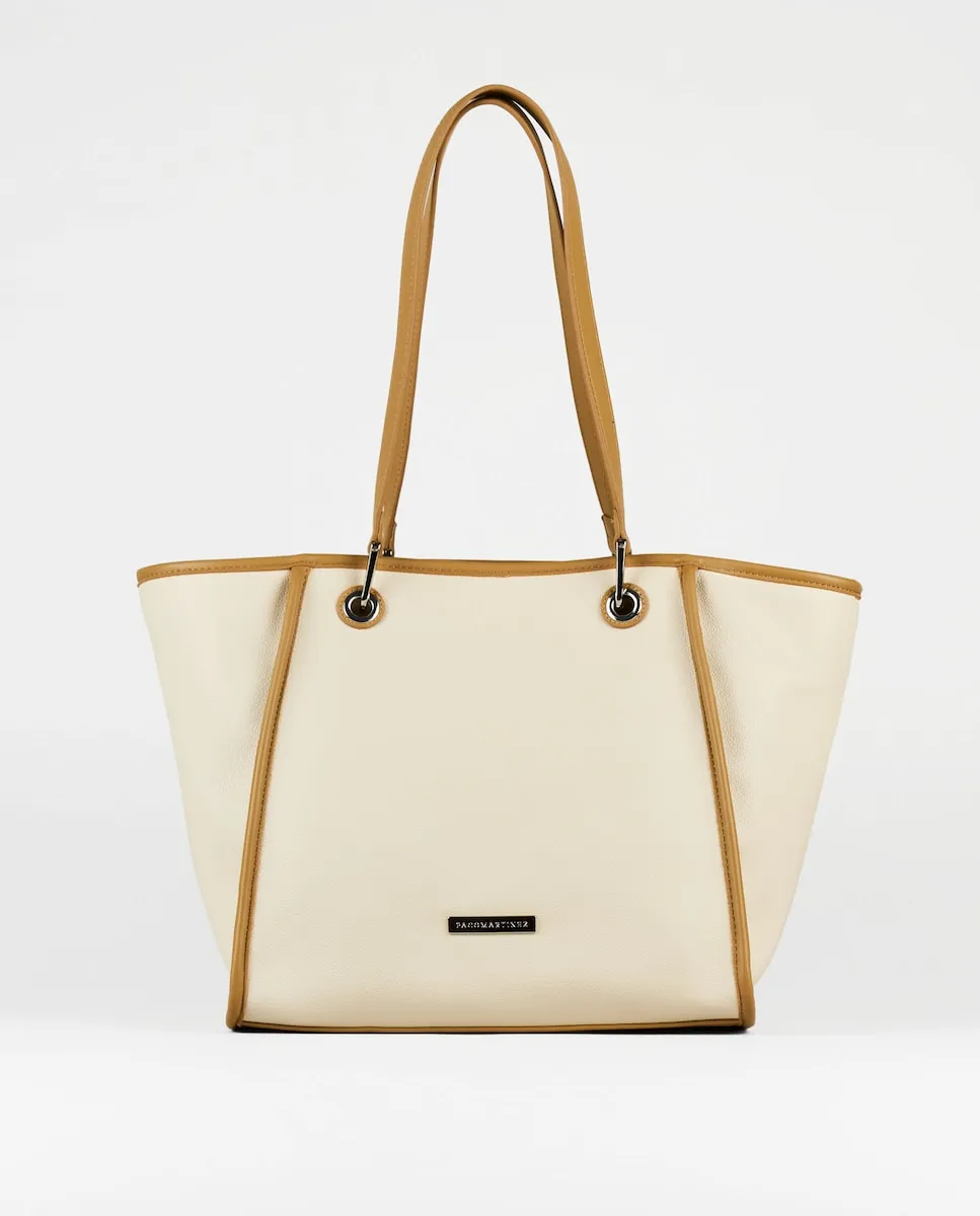 Сумка через плечо шоппер с эффектом кожи Pacomartinez, песочный
Сумка через плечо шоппер с эффектом кожи Pacomartinez, песочный