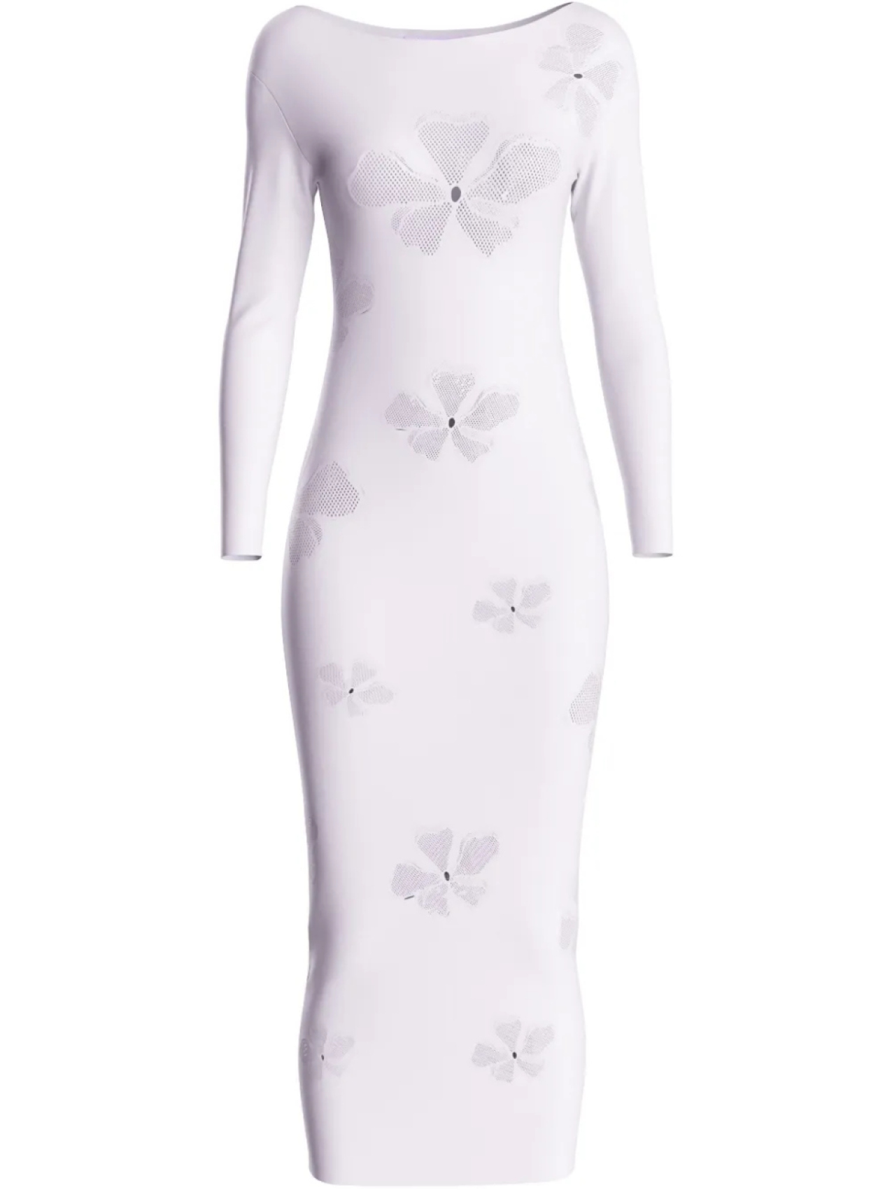 Платье миди с узором-монограммой Maccapani, белый
Платье миди с узором-монограммой Maccapani, белый