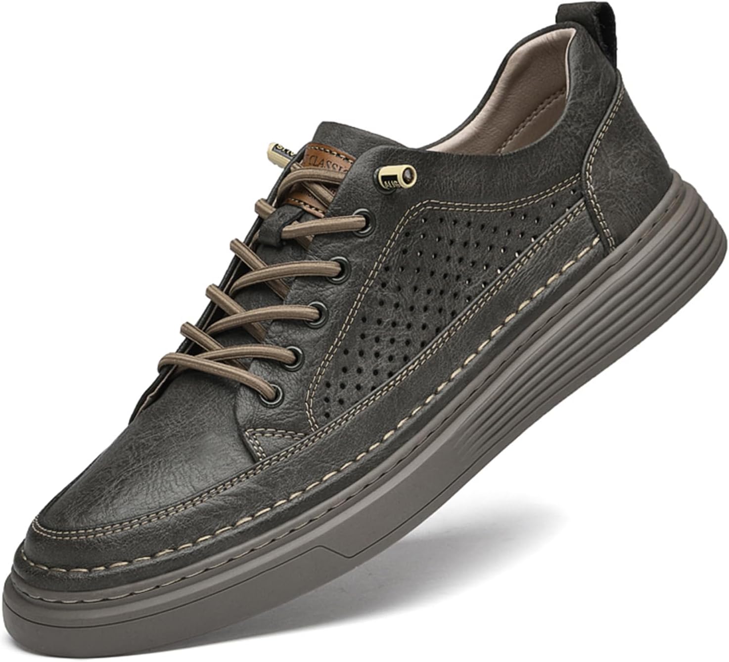 Мужские кожаные кроссовки ручной работы, классические модные кроссовки для мужчин Abborora, серый
Мужские кожаные кроссовки ручной работы, классические модные кроссовки для мужчин Abborora, серый