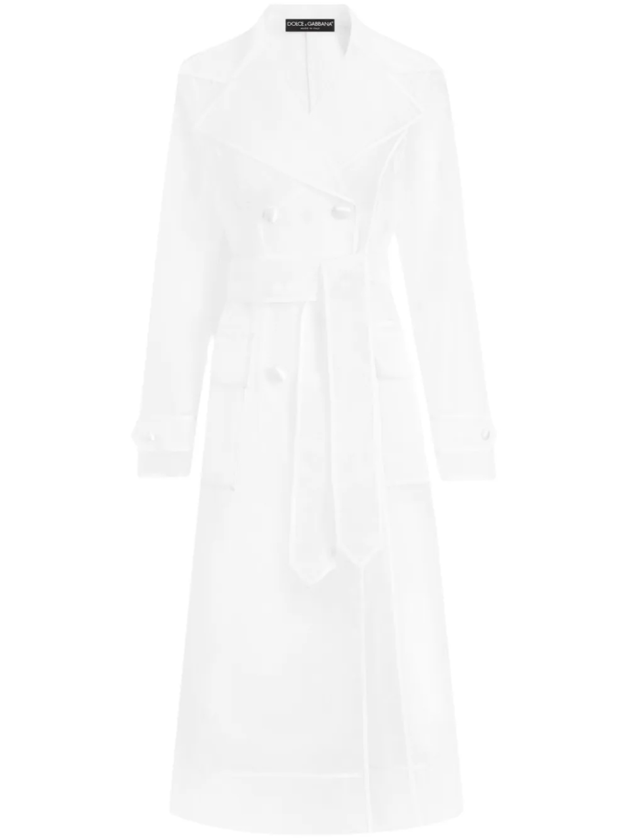 Двубортный тренч Dolce & Gabbana, белый
Двубортный тренч Dolce & Gabbana, белый