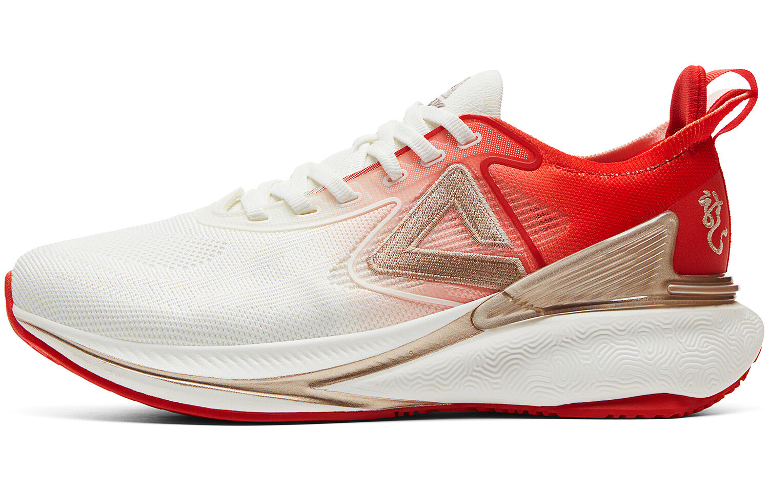 Кроссовки для бега State Pole 6.0 женские с низким верхом, цвет: белый/красный Peak