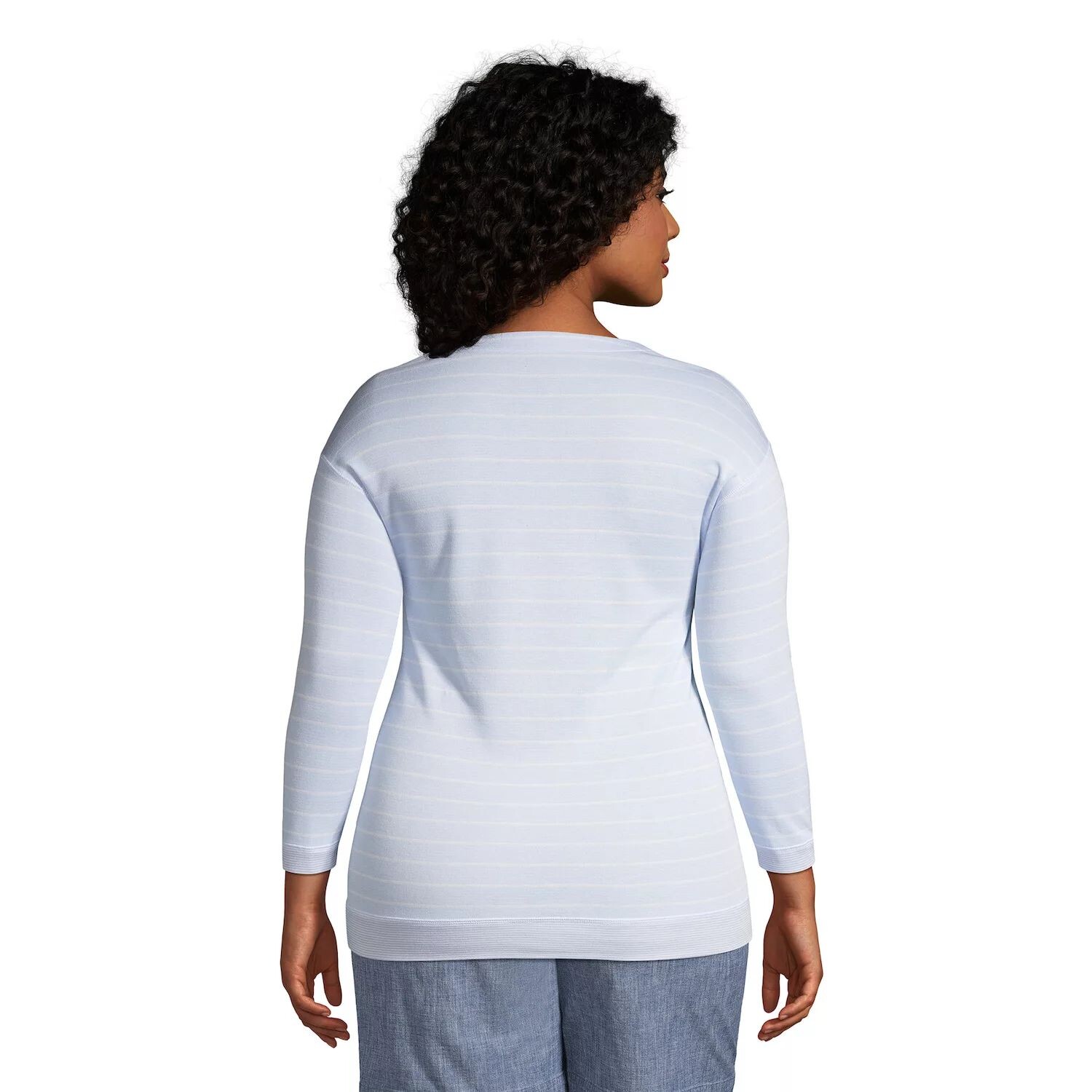 Женский двусторонний полосатый топ с рукавами 3/4 Land End Lands' End
Женский двусторонний полосатый топ с рукавами 3/4 Land End Lands' End