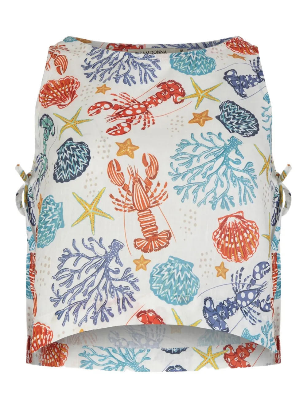 Топ с графическим принтом и завязками по бокам PARAMIDONNA, белый
Топ с графическим принтом и завязками по бокам PARAMIDONNA, белый