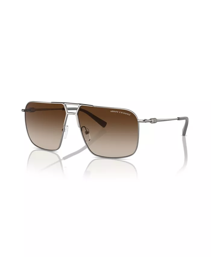 Мужские поляризационные солнцезащитные очки AX2050S Armani Exchange, серебро
Мужские поляризационные солнцезащитные очки AX2050S Armani Exchange, серебро