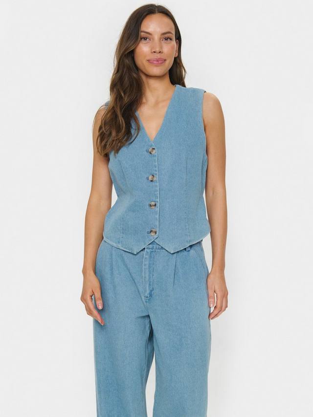 Жаклин джинсовый жилет Saint Tropez, синий
Жаклин джинсовый жилет Saint Tropez, синий