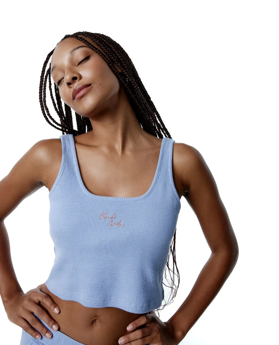 Спортивный бюстгальтер из хлопка с вафельной отделкой и низкой поддержкой Black Limba, синий
Спортивный бюстгальтер из хлопка с вафельной отделкой и низкой поддержкой Black Limba, синий