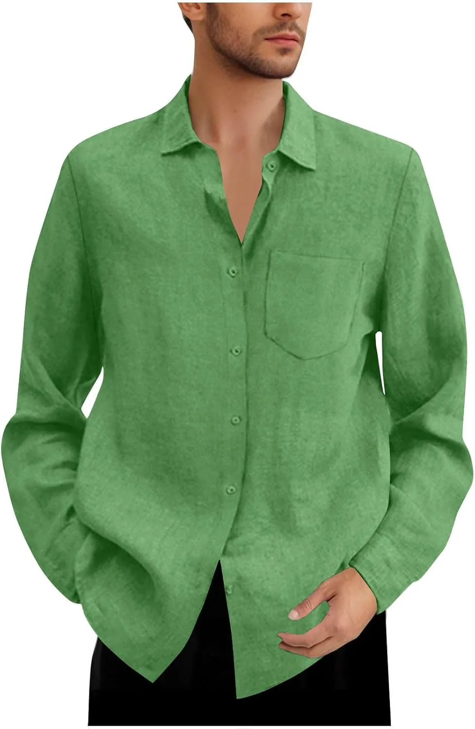 Мужская льняная рубашка с длинным рукавом Casual Dovford
Мужская льняная рубашка с длинным рукавом Casual Dovford