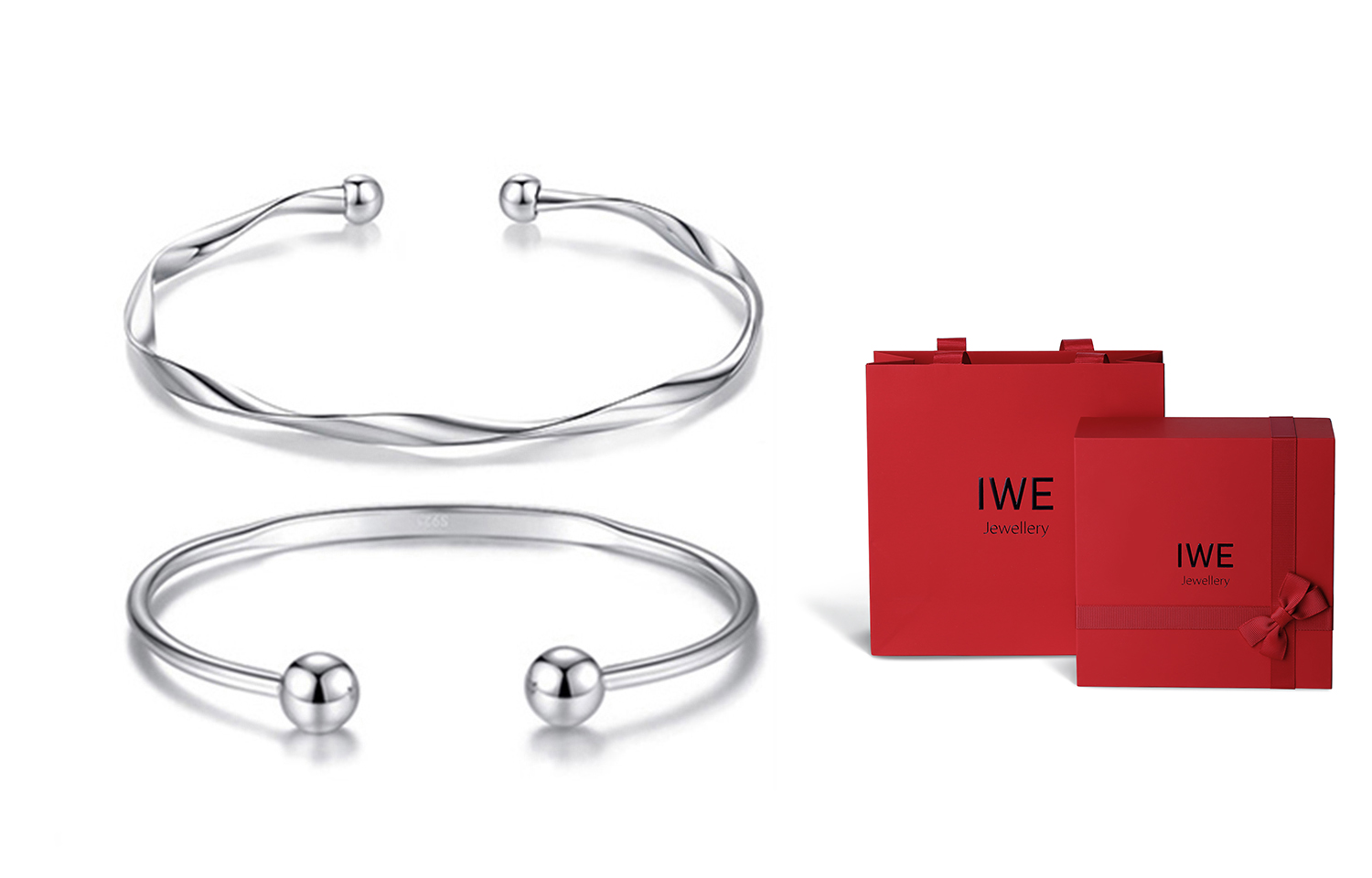 Браслет унисекс IWE, Mobius couple bracelet pair (S925 silver) + limited gift box
Браслет унисекс IWE, Mobius couple bracelet pair (S925 silver) + limited gift box