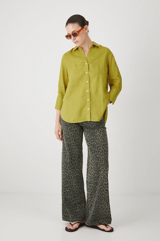 Льняная рубашка Medicine, зеленый
Льняная рубашка Medicine, зеленый