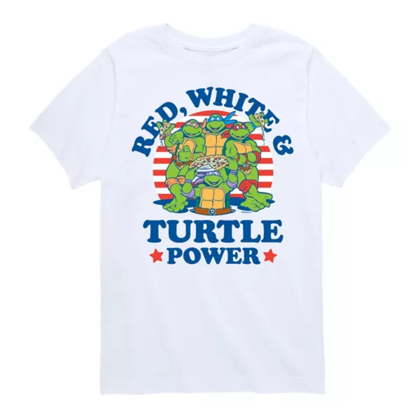 Футболка с изображением черепашек-ниндзя, красно-белая, для мальчиков 8-20 лет Licensed Character, белый 
Футболка с изображением черепашек-ниндзя, красно-белая, для мальчиков 8-20 лет Licensed Character, белый