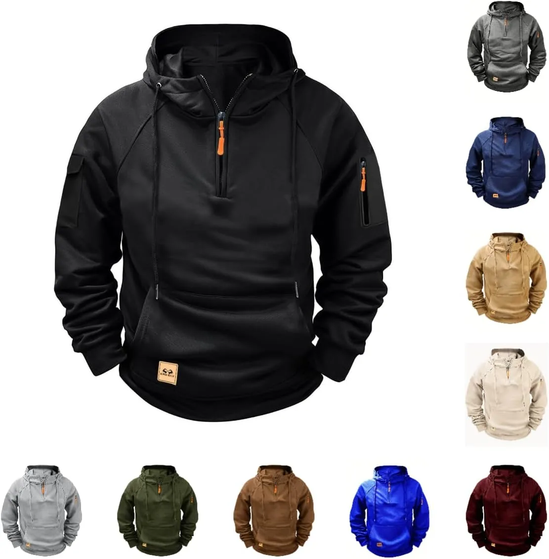 Мужской тактический худи флис карго с молнией на четверть оверсайз с карманами FOCLMP
Мужской тактический худи флис карго с молнией на четверть оверсайз с карманами FOCLMP