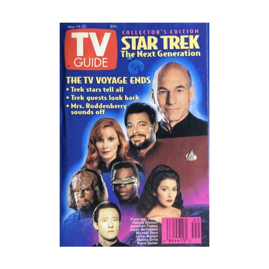 Журнал Star Trek The Next Generation - The TV Voyage Ends (May 14-20, 1994), TV Guide 
Журнал Star Trek The Next Generation - The TV Voyage Ends (May 14-20, 1994), TV Guide