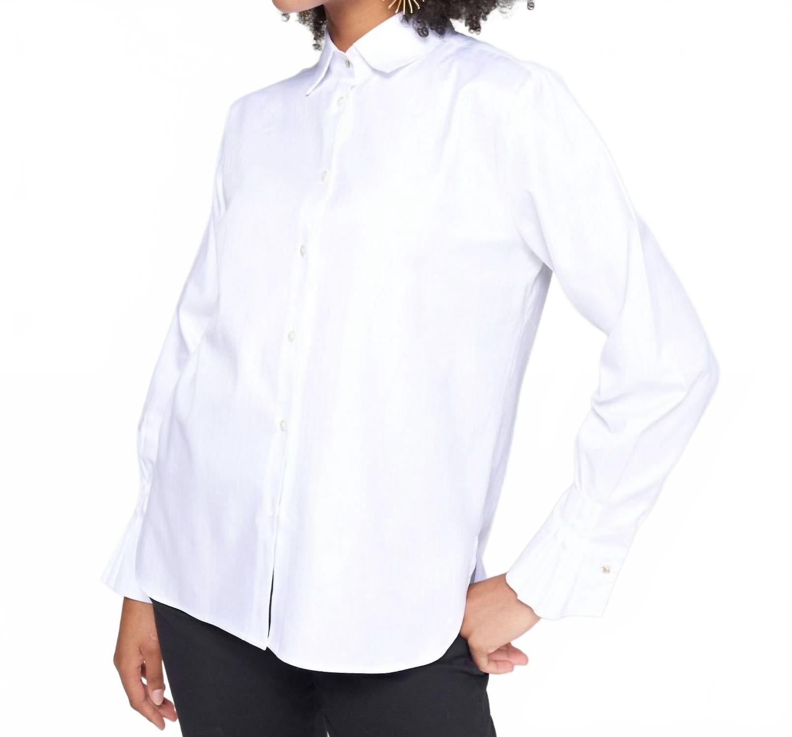 Рубашка с плиссированными манжетами белого цвета Vilagallo, белый
Рубашка с плиссированными манжетами белого цвета Vilagallo, белый