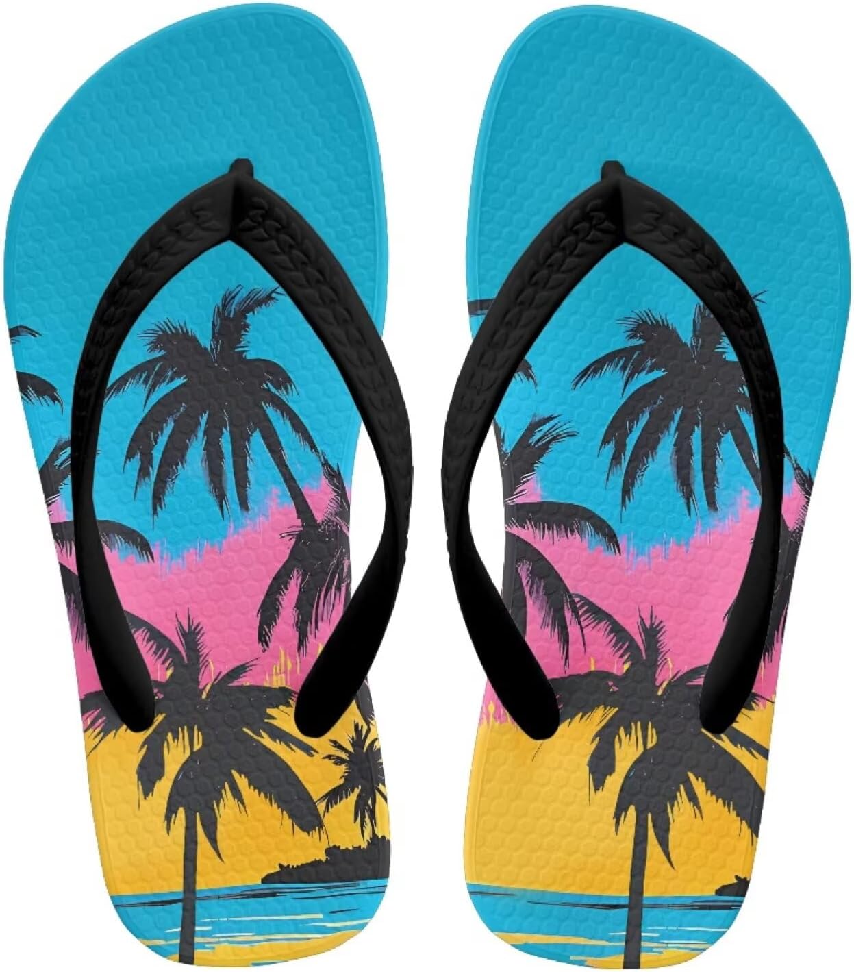 Вьетнамки для девочек, детские шлепанцы, легкие пляжные сандалии, детские летние шлепанцы с противоскользящей подошвой Pynewomyt, Rainbow Hawaii Palm Tree
Вьетнамки для девочек, детские шлепанцы, легкие пляжные сандалии, детские летние шлепанцы с противоскользящей подошвой Pynewomyt, Rainbow Hawaii Palm Tree