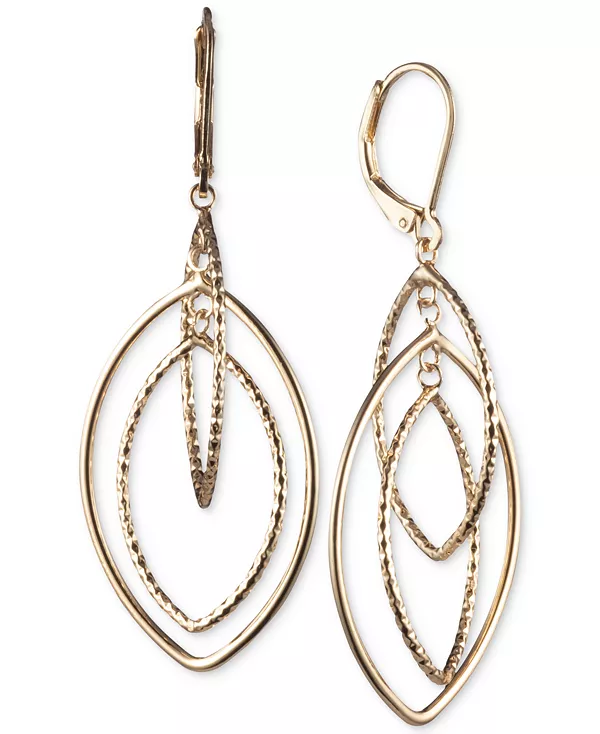 Орбитальные серьги-подвески золотистого оттенка с текстурой Anne Klein, gold
Орбитальные серьги-подвески золотистого оттенка с текстурой Anne Klein, gold