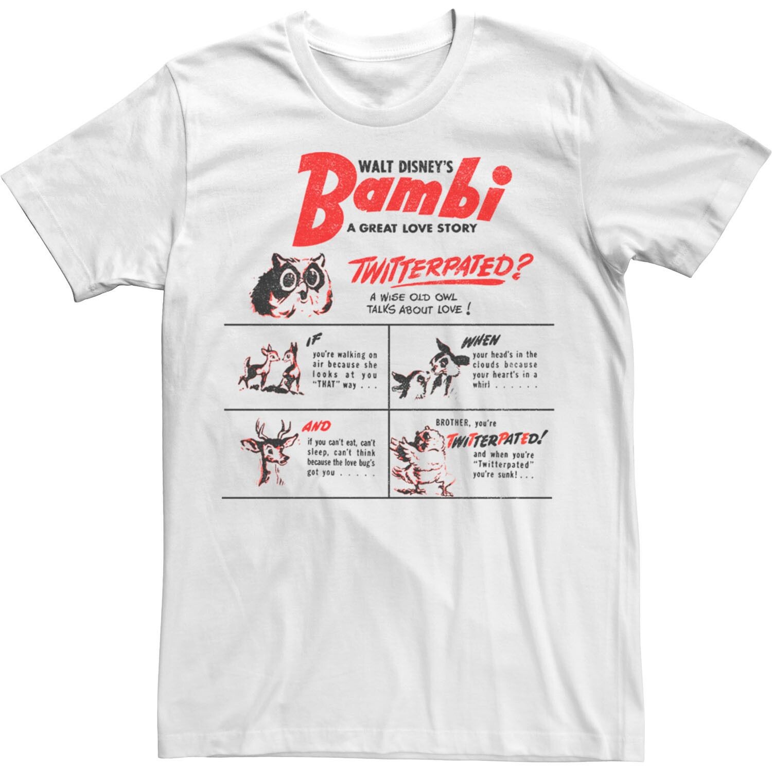 Мужская футболка Disney Bambi A Great Love Story Licensed Character
Мужская футболка Disney Bambi A Great Love Story Licensed Character