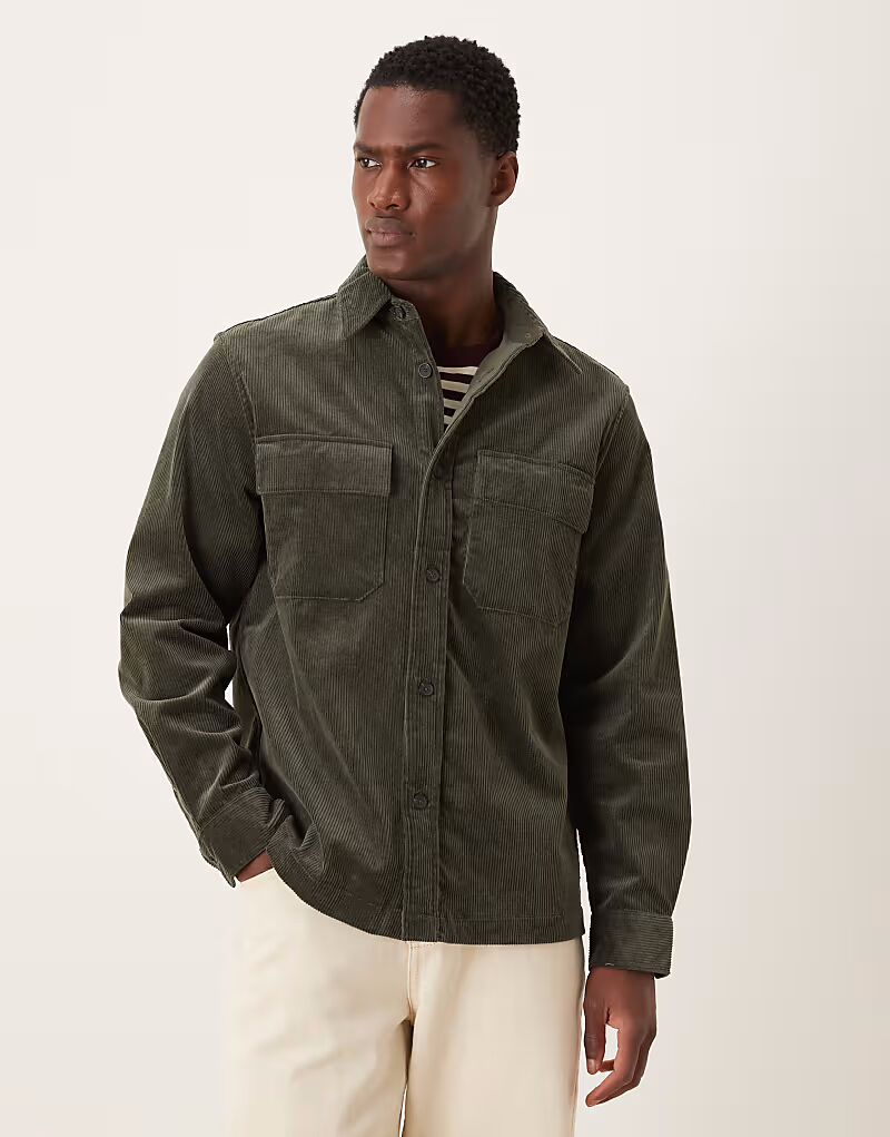 Рубашка из смеси хлопка и вельвета цвета хаки Mango
Рубашка из смеси хлопка и вельвета цвета хаки Mango