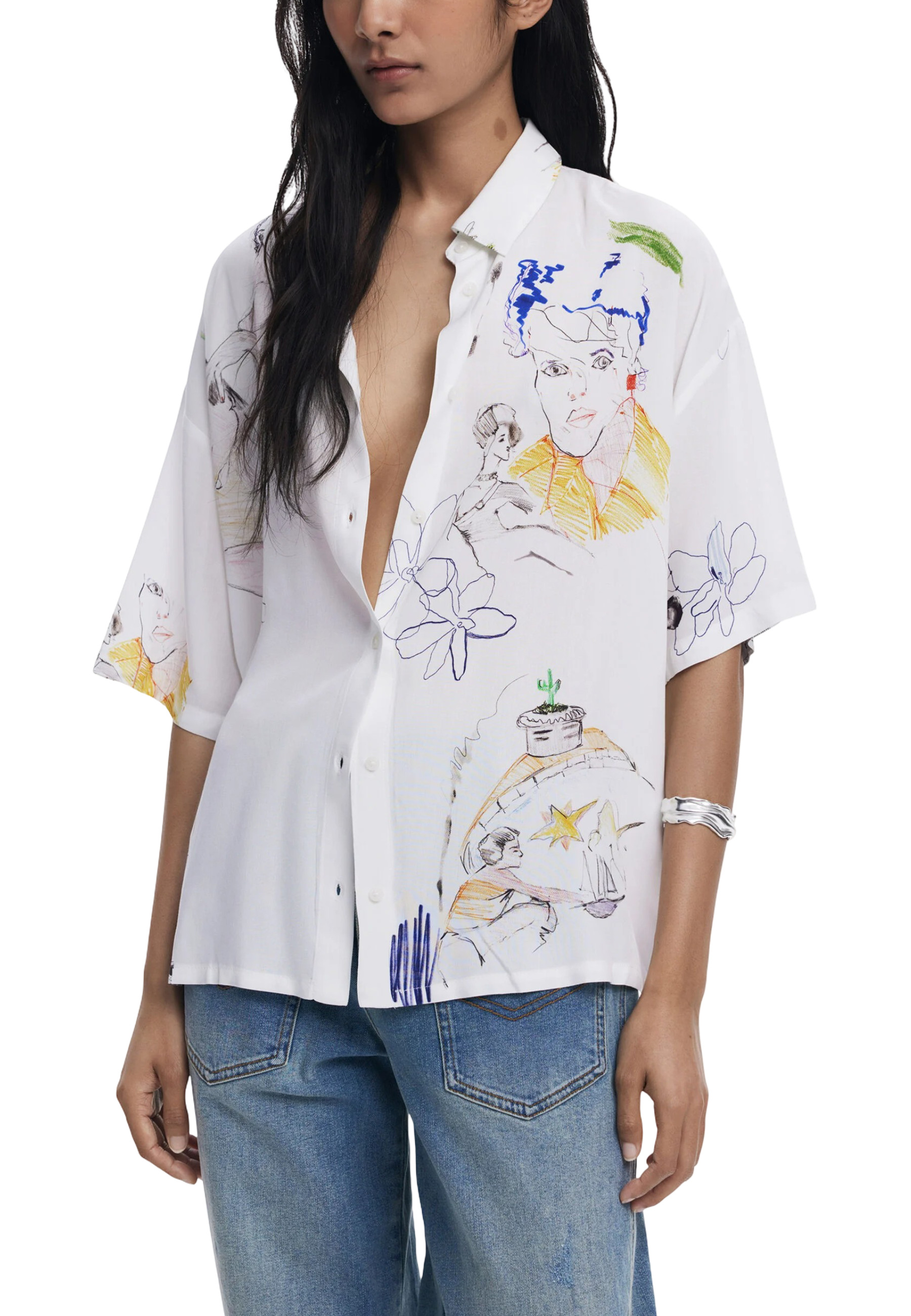 Рубашка Desigual, white
Рубашка Desigual, white