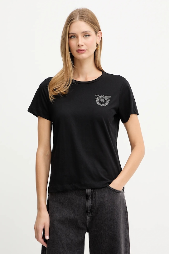 Хлопковая футболка Pinko, черный
Хлопковая футболка Pinko, черный