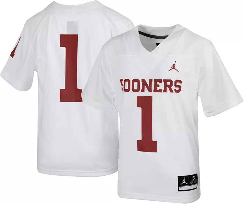 Белая футбольная майка Jordan Youth Oklahoma Doesn # 1 для игры неприкасаемых
Белая футбольная майка Jordan Youth Oklahoma Doesn # 1 для игры неприкасаемых