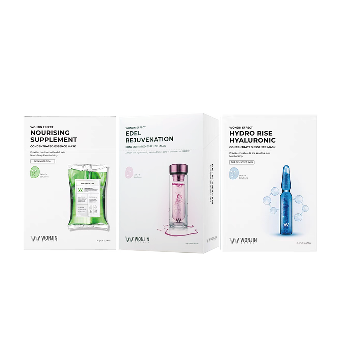 Увлажняющая маска для лица с гиалуроновой кислотой Wonjin Effect, ampoule mask + hanging bottle mask + edelweiss mask 30g*10ea*3
Увлажняющая маска для лица с гиалуроновой кислотой Wonjin Effect, ampoule mask + hanging bottle mask + edelweiss mask 30g*10ea*3