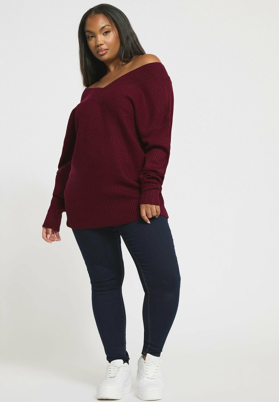 Джемпер Yours Clothing Jumper, Burgundy/Bordeaux
Джемпер Yours Clothing Jumper, Burgundy/Bordeaux