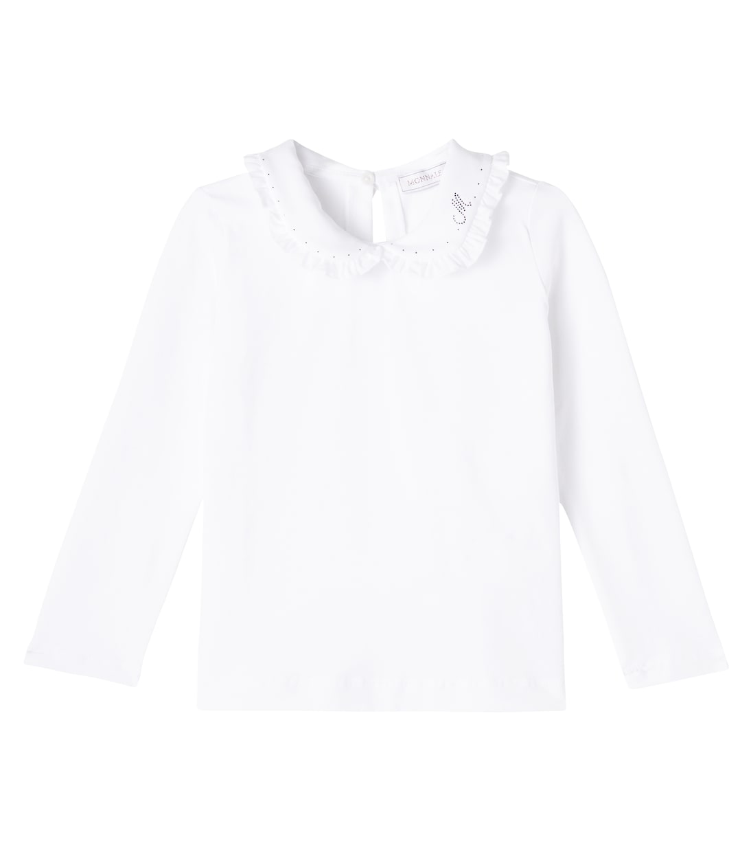 Блузка из хлопкового поплина с декоративными элементами Monnalisa, Bianco
Блузка из хлопкового поплина с декоративными элементами Monnalisa, Bianco