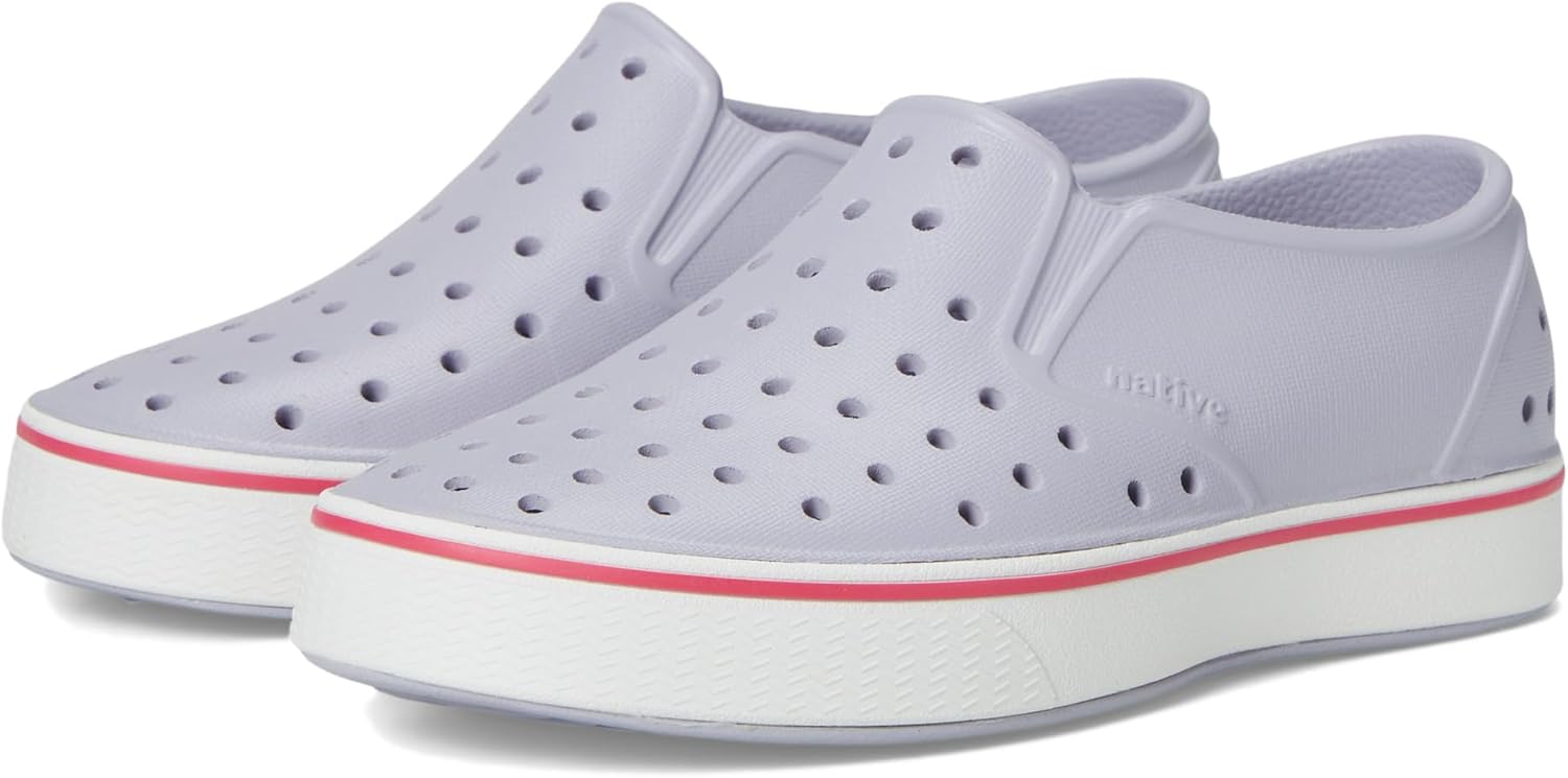 Кроссовки без шнурков Native Shoes Miles для детей, унисекс, белый/фиолетовый
Кроссовки без шнурков Native Shoes Miles для детей, унисекс, белый/фиолетовый