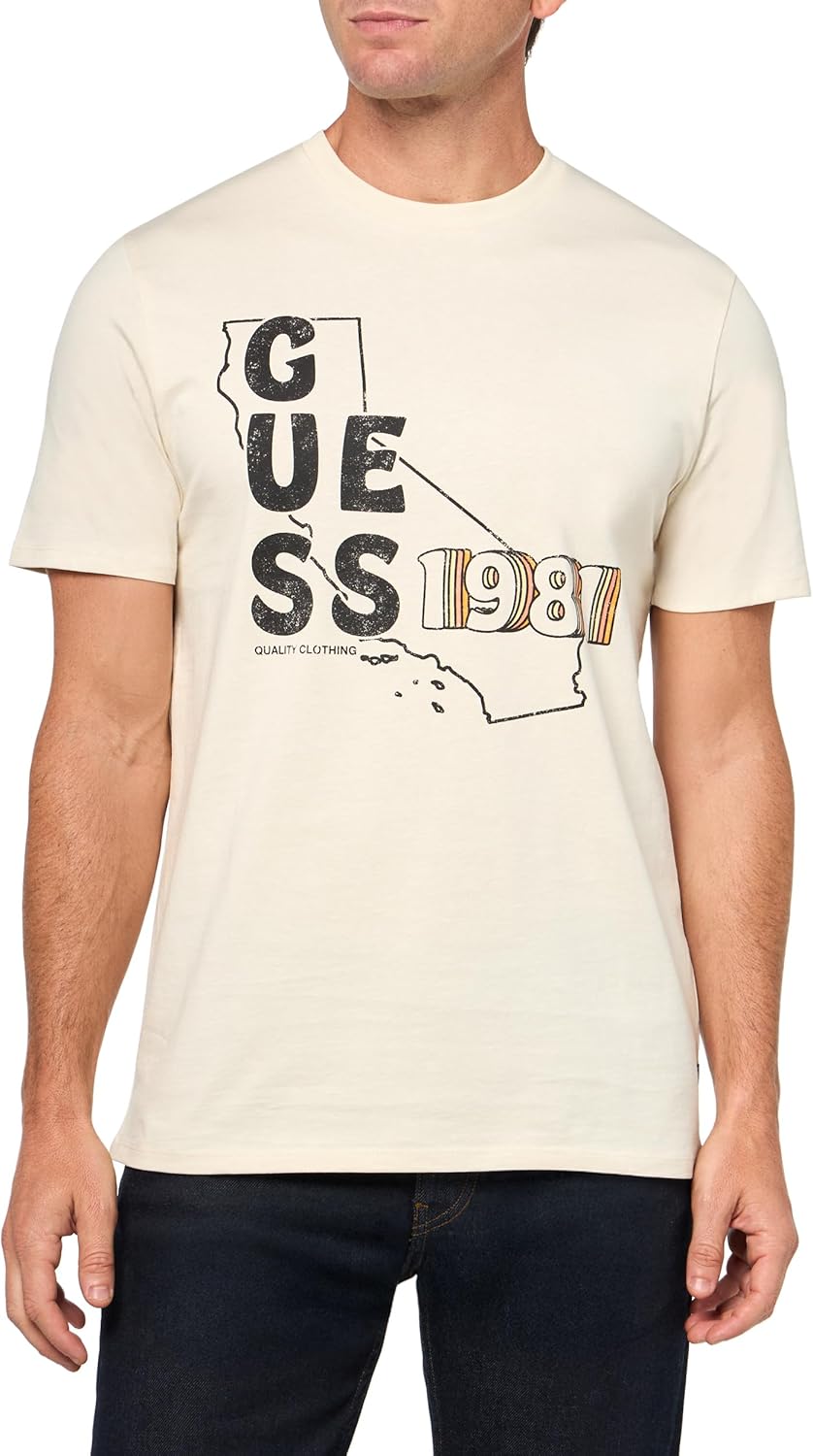 Мужская футболка GUESS Eco State с коротким рукавом, цвет «Зыбучие пески»
Мужская футболка GUESS Eco State с коротким рукавом, цвет «Зыбучие пески»