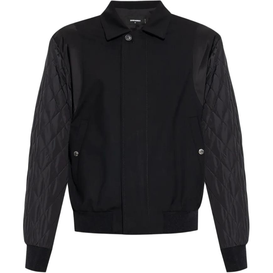 Стеганая куртка-бомбер Dsquared 2, черный
Стеганая куртка-бомбер Dsquared 2, черный
