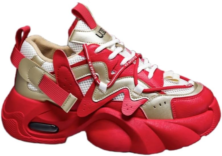 Мужские модные кроссовки на толстой подошве с приподнятой платформой, дышащие и противоскользящие Hoalox, красный
Мужские модные кроссовки на толстой подошве с приподнятой платформой, дышащие и противоскользящие Hoalox, красный