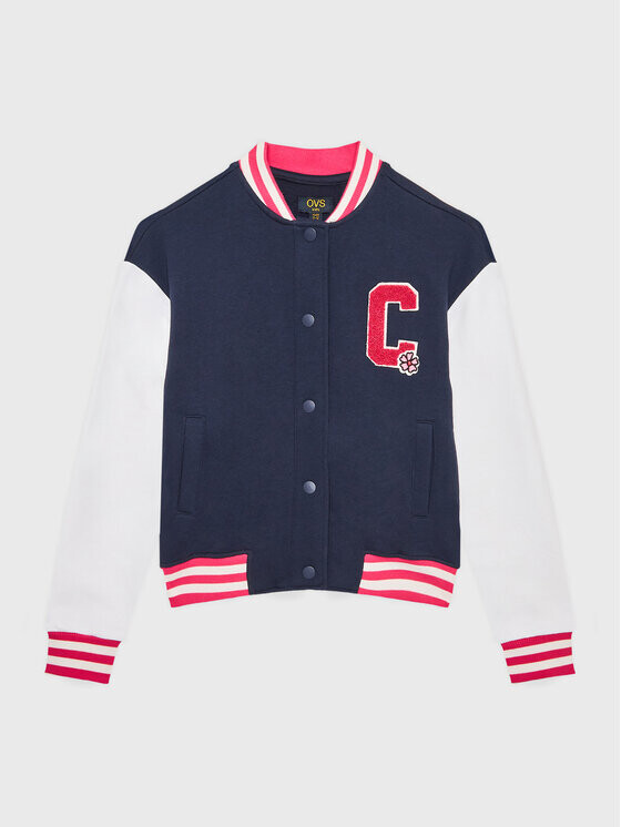 Бомбер стандартного кроя Ovs, синий
Бомбер стандартного кроя Ovs, синий