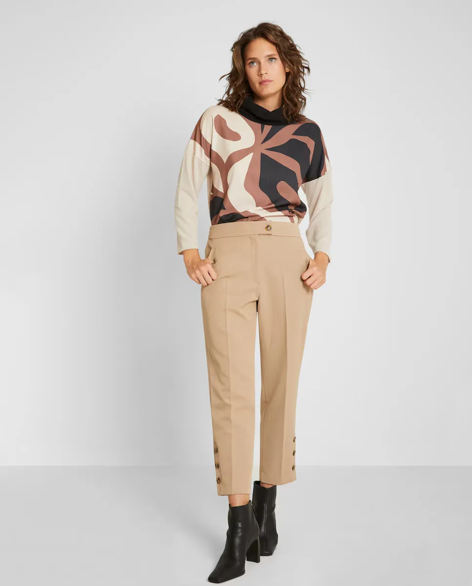 Прямые женские брюки с пуговицами внизу Trucco, бежевый
Прямые женские брюки с пуговицами внизу Trucco, бежевый