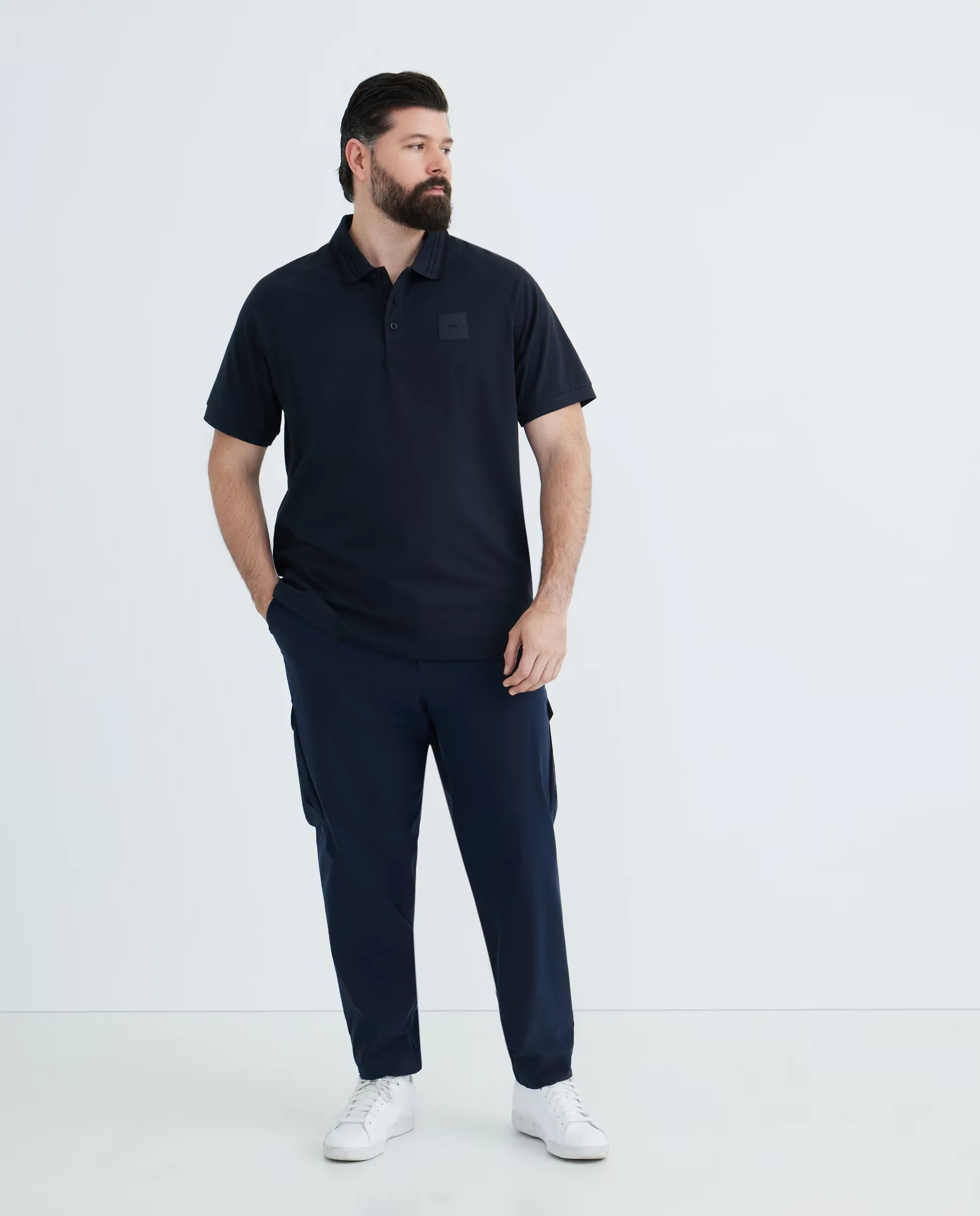 Брюки карго мужские с боковыми карманами больших размеров Boss, темно-синий
Брюки карго мужские с боковыми карманами больших размеров Boss, темно-синий