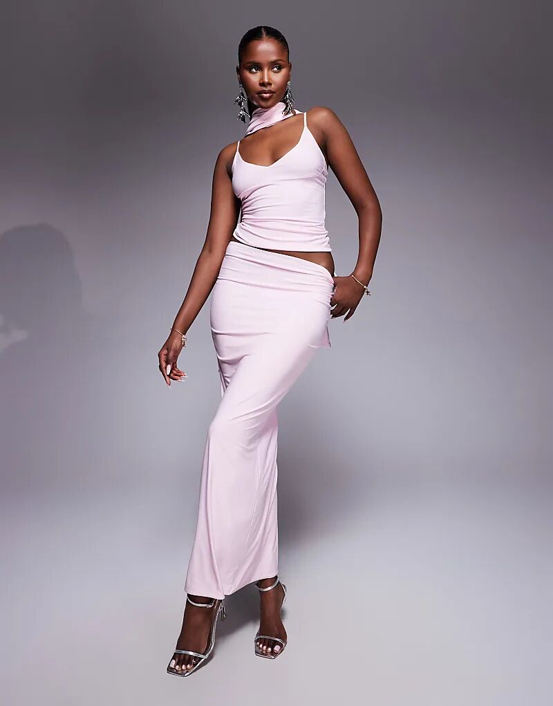 Юбка макси Fashionkilla с двойными фигурными изгибами, облегающая, розового цвета
Юбка макси Fashionkilla с двойными фигурными изгибами, облегающая, розового цвета