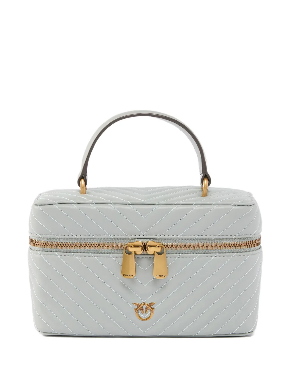 Мини-сумка из кожи с простежкой «елочка» Pinko, серый
Мини-сумка из кожи с простежкой «елочка» Pinko, серый