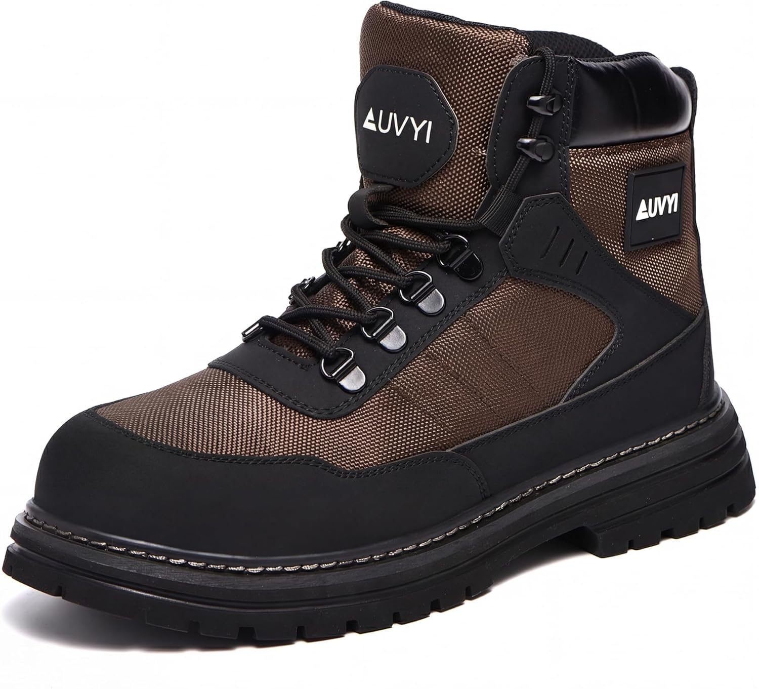 Ботинки AUVYI с стальным носком для мужчин - прочная обувь с широким носком и противоскользящей подошвой, коричневый
Ботинки AUVYI с стальным носком для мужчин - прочная обувь с широким носком и противоскользящей подошвой, коричневый