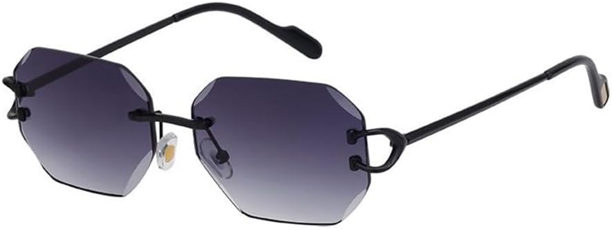 Ретро-солнцезащитные очки без оправы для женщин и мужчин, роскошные маленькие солнцезащитные очки без оправы для женщин, модные металлические очки TYUVIVO, C1blackgray
Ретро-солнцезащитные очки без оправы для женщин и мужчин, роскошные маленькие солнцезащитные очки без оправы для женщин, модные металлические очки TYUVIVO, C1blackgray