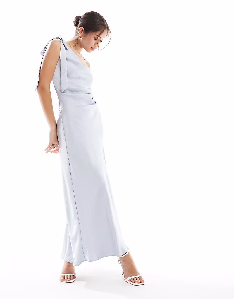 Платье миди из атласа на одно плечо New Look светло-голубого цвета
Платье миди из атласа на одно плечо New Look светло-голубого цвета