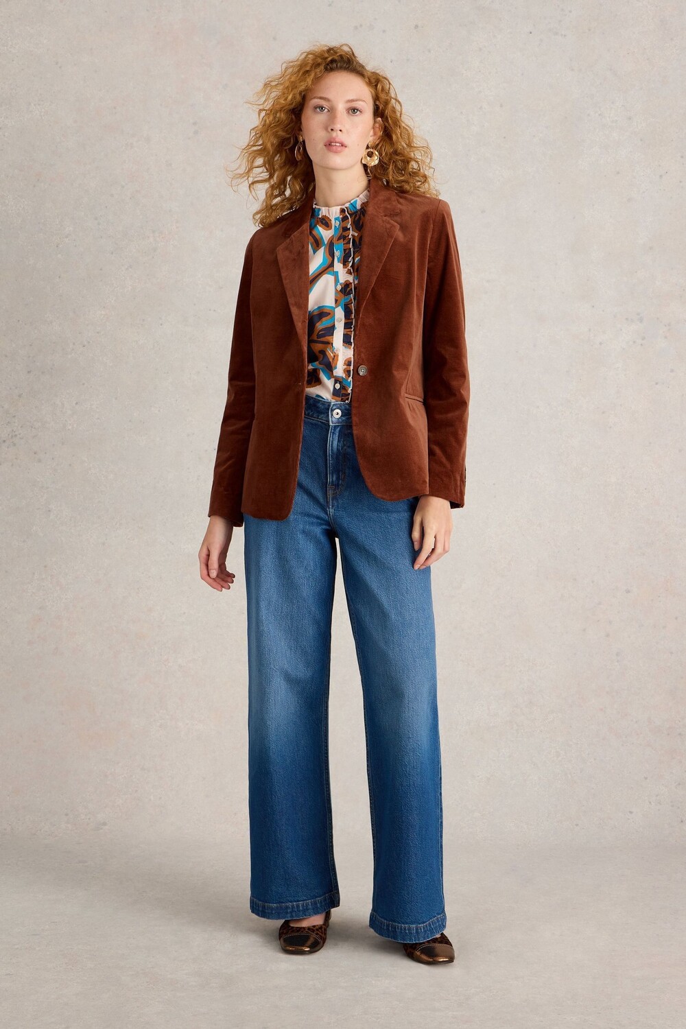 Вельветовый блейзер Эвелин White Stuff, коричневый
Вельветовый блейзер Эвелин White Stuff, коричневый