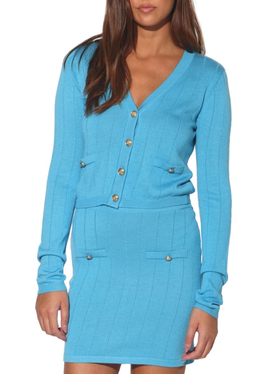 Ярко-синий облегающий кардиган Lillian Walter Baker, цвет Bright Blue
Ярко-синий облегающий кардиган Lillian Walter Baker, цвет Bright Blue