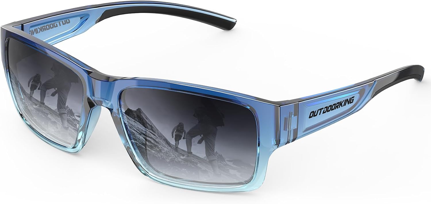 Поляризованные спортивные солнцезащитные очки для мужчин и женщин, защита от УФ-излучения UV400, обтекаемые очки для вождения, рыбалки OUTDOORKING, Gradient Blue + Gradient Grey
Поляризованные спортивные солнцезащитные очки для мужчин и женщин, защита от УФ-излучения UV400, обтекаемые очки для вождения, рыбалки OUTDOORKING, Gradient Blue + Gradient Grey