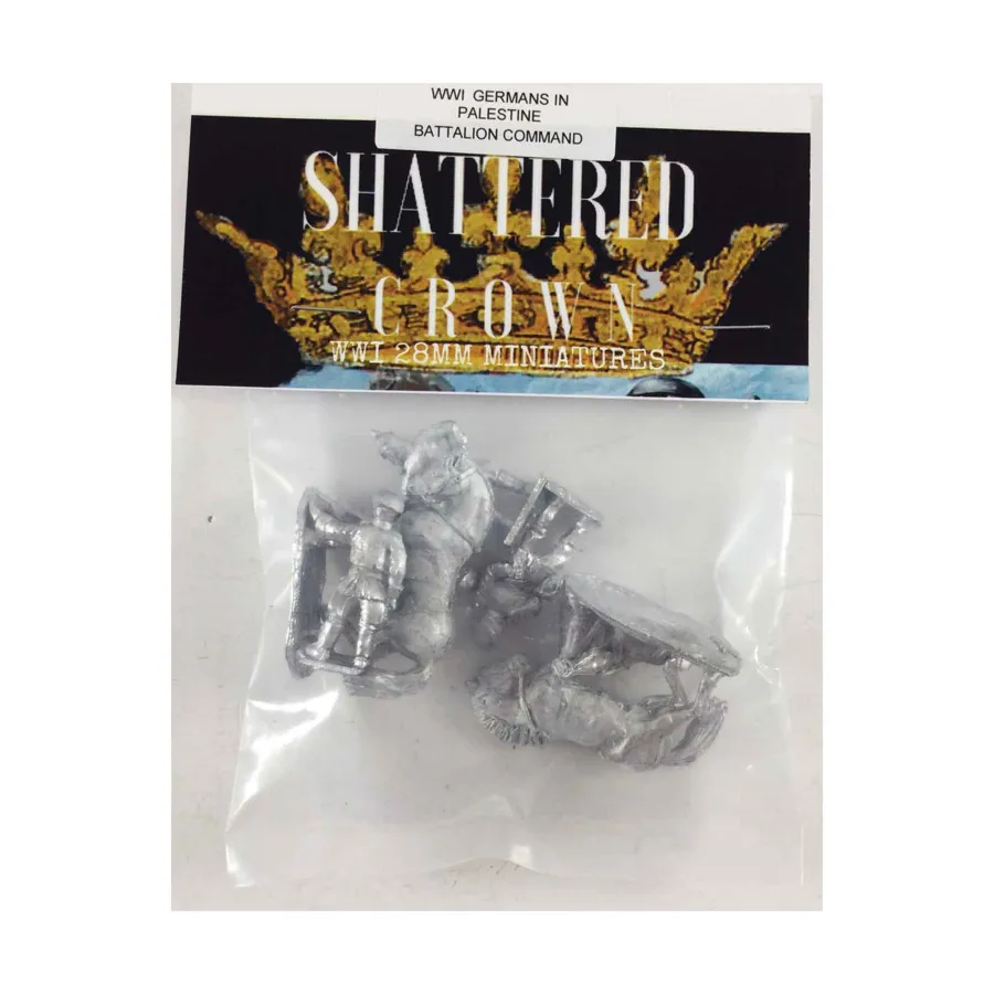 Командование батальона ГП, WWI Shattered Crown Miniatures - Germans in Palestine (28mm)
Командование батальона ГП, WWI Shattered Crown Miniatures - Germans in Palestine (28mm)