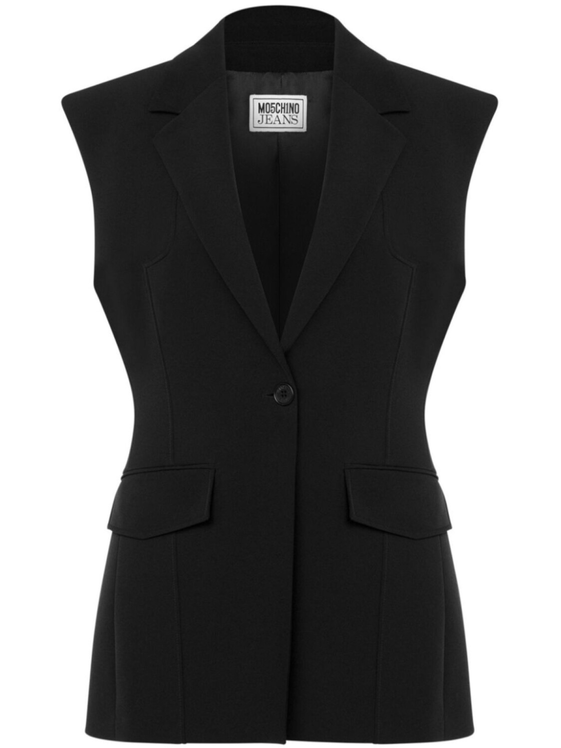 MOSCHINO JEANS блейзер с рукавами кап, черный 
MOSCHINO JEANS блейзер с рукавами кап, черный