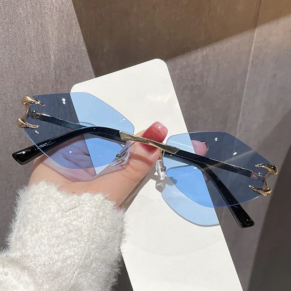 Ретро-солнцезащитные очки многоугольной формы для женщин, модные без оправы, нестандартной формы, солнцезащитные очки в стиле ретро из сплава HYYZZC, Gray
Ретро-солнцезащитные очки многоугольной формы для женщин, модные без оправы, нестандартной формы, солнцезащитные очки в стиле ретро из сплава HYYZZC, Gray