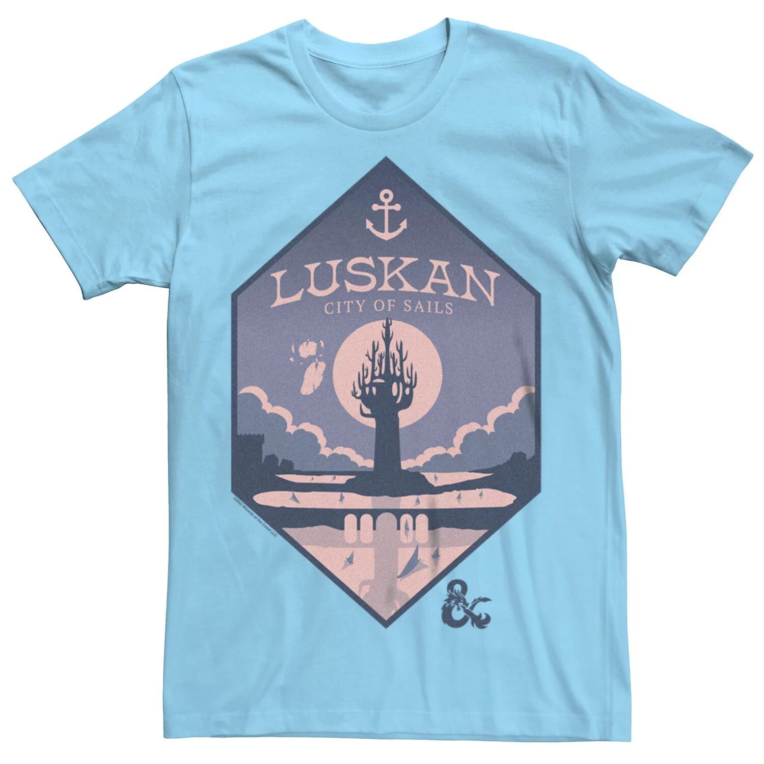 Мужская футболка с рисунком Dungeons & Dragons Luskan City of Sails Licensed Character
Мужская футболка с рисунком Dungeons & Dragons Luskan City of Sails Licensed Character