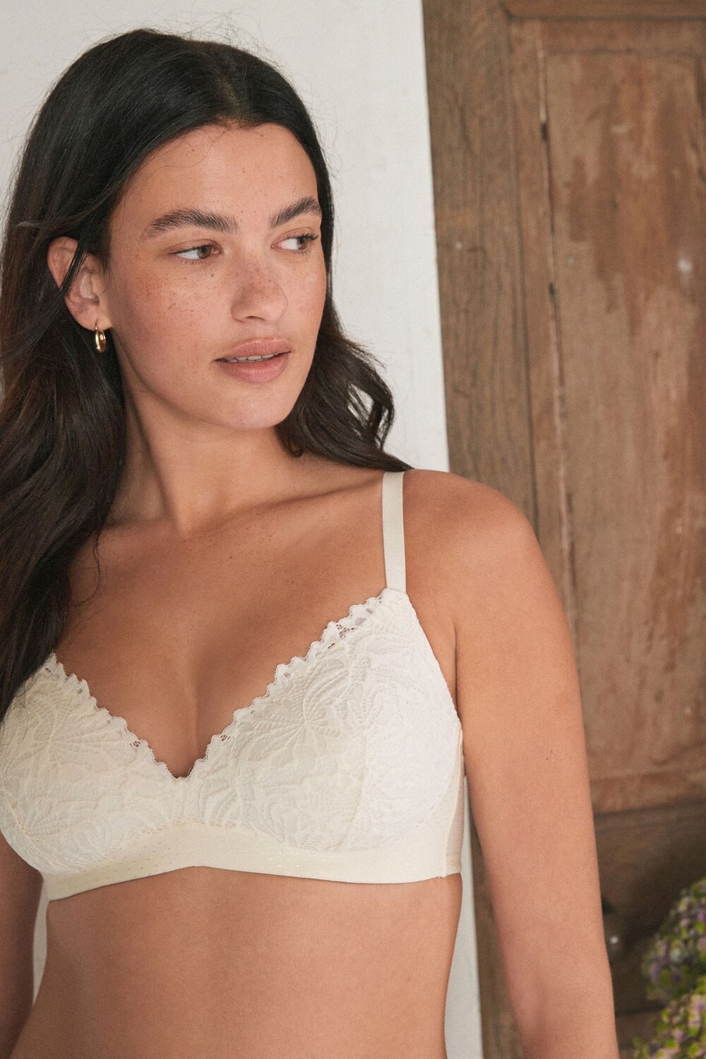 Удобный кружевной бюстгальтер Next, бежевый
Удобный кружевной бюстгальтер Next, бежевый